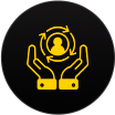 Ícone de maximização do valor do cliente (LTV)