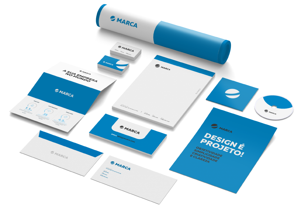 Serviço de identidade visual e design corporativo da Pisom Mídias